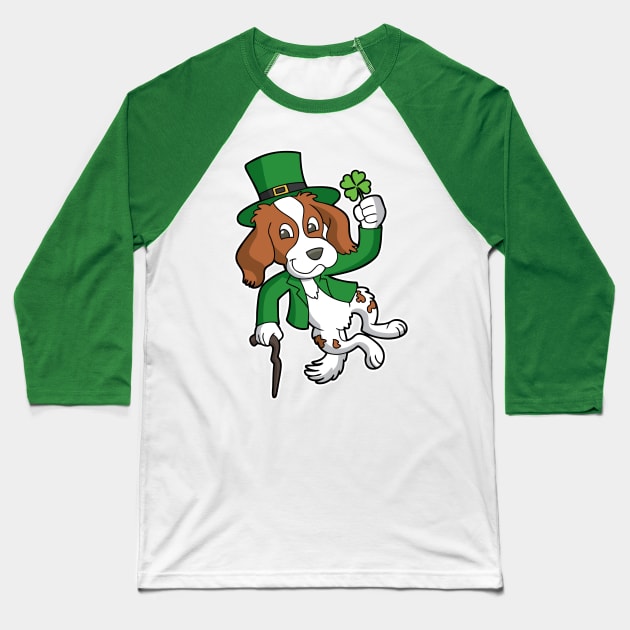 Irish Setter Dog St Patrick's Day Heel Click Baseball T-Shirt by E